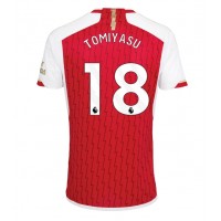 Dres Arsenal Takehiro Tomiyasu #18 Domaci 2023-24 Kratak Rukav